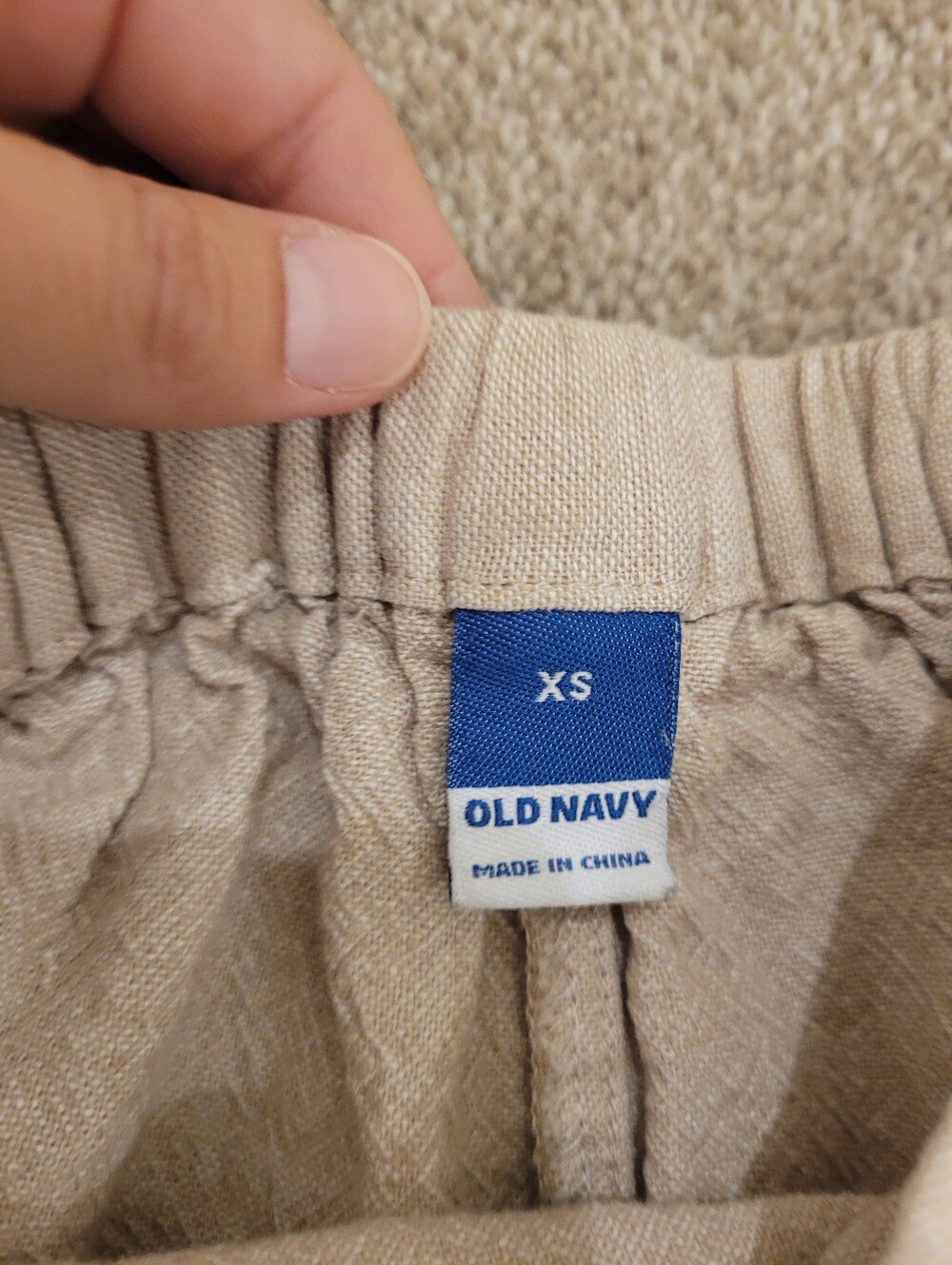 Old Navy Beige Linen Maxi Dress Size XS - Picture 5 of 8